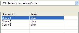 TC Extension Correction Curves Menu